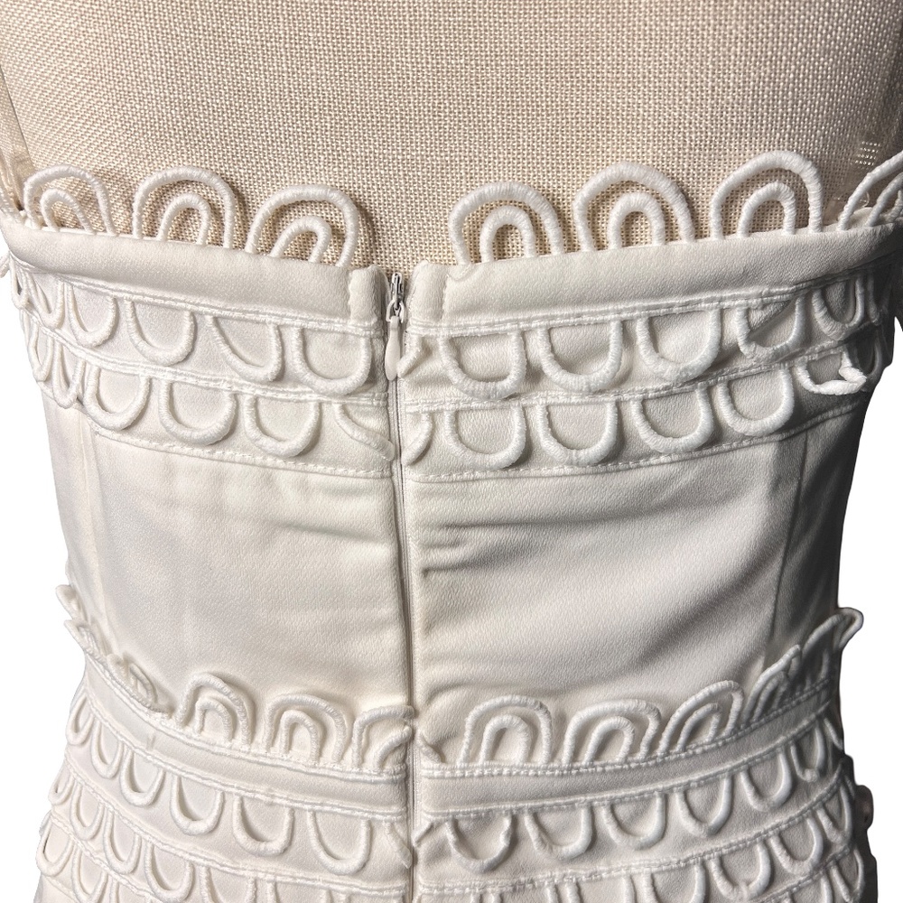 #A066  Gracia Romantic  White  Embroidered Lace Dress – Size M (NWT) - Picture 6 of 11